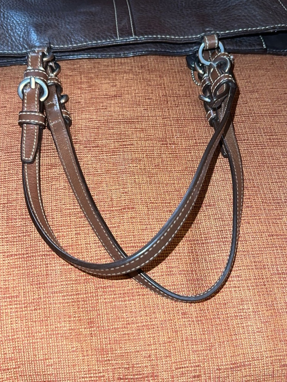 Coach Chelsea Brown Leather Tote with Front Pocket - Picture 10 of 10
